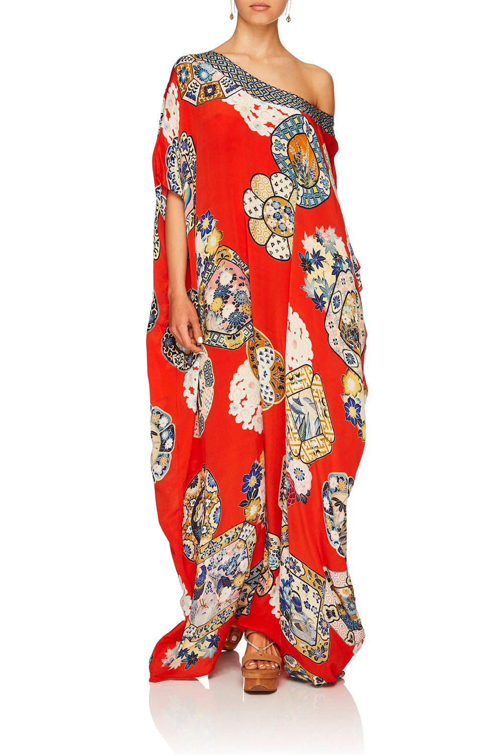 CAMILLA OUND IN TRANSLATION ROUND NECK KAFTAN