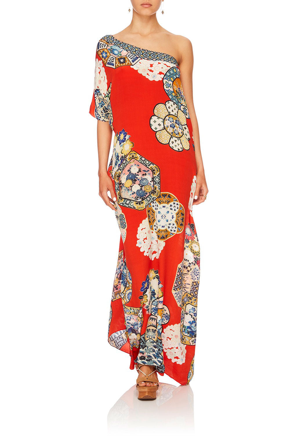 CAMILLA OUND IN TRANSLATION ROUND NECK KAFTAN