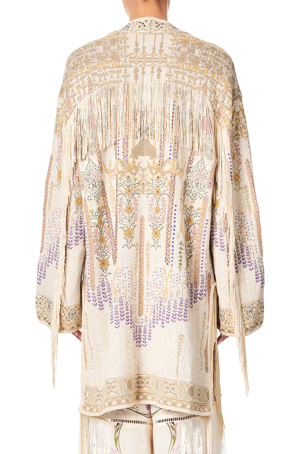 CAMILLA FRINGED JACQUARD JACKET GOLDEN AGE