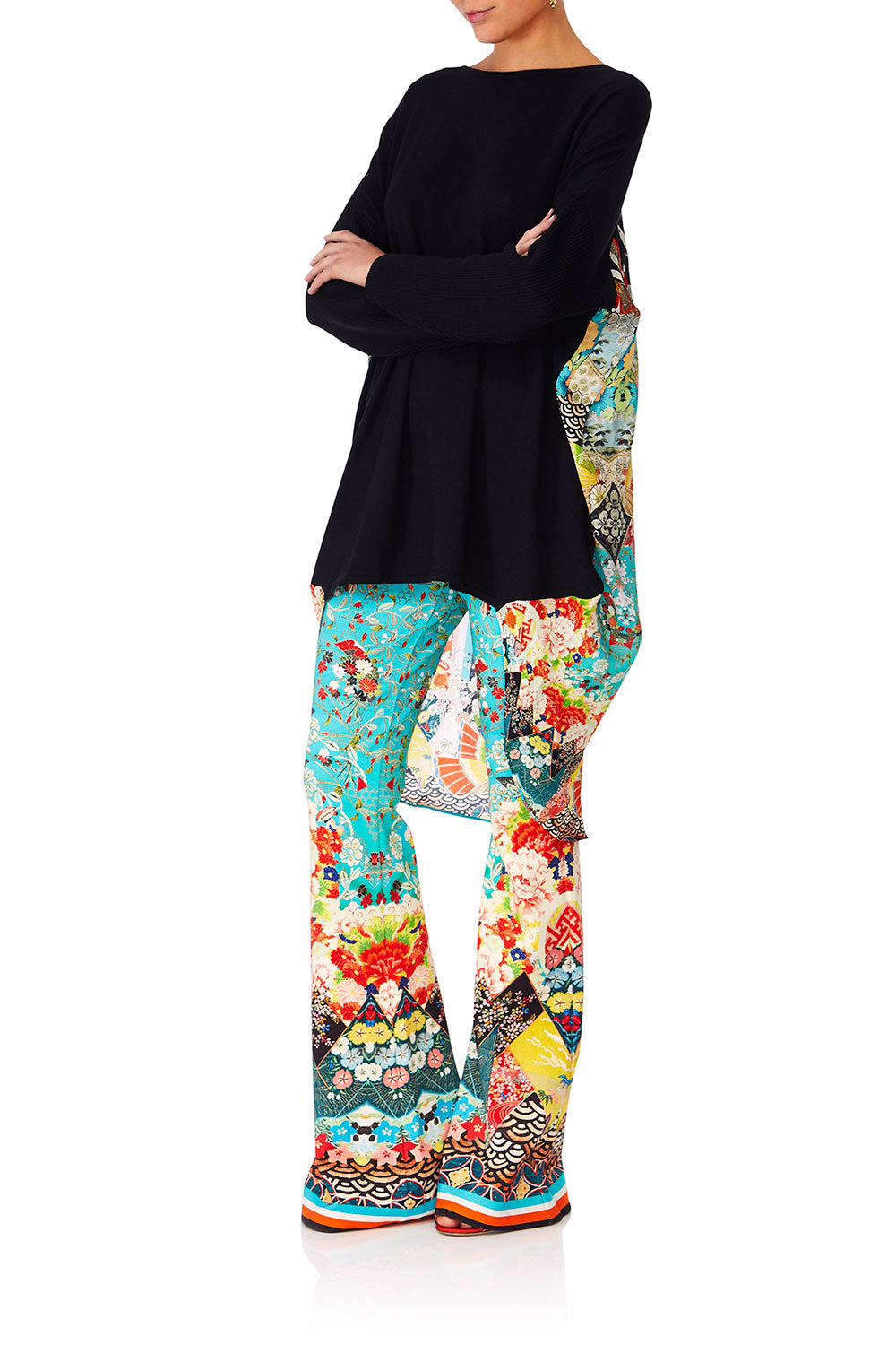 CAMILLA GALAXY GIRL LONG SLEEVE JUMPER W PRINT BACK