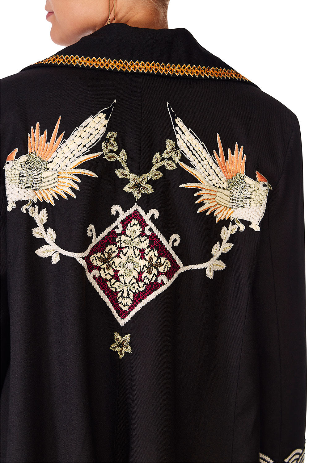 CAMILLA GALAXY GIRL OPEN COAT WWIDE COLLAR