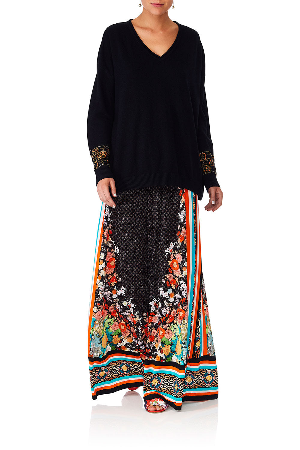 CAMILLA GALAXY GIRL KNITTED FLARED PANTS