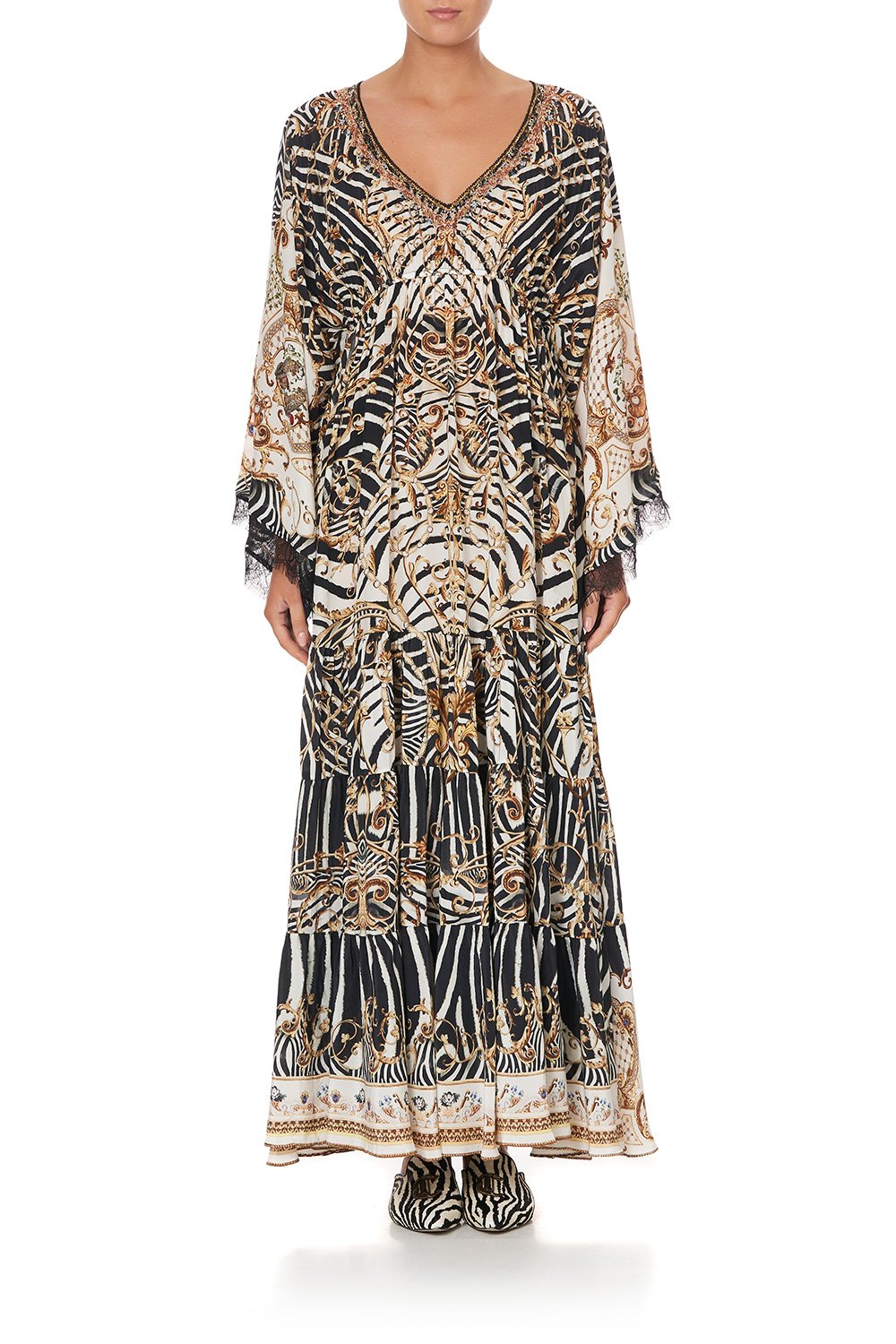 GATHERED PANEL DRESS NIGHT WAITING FOR DAY