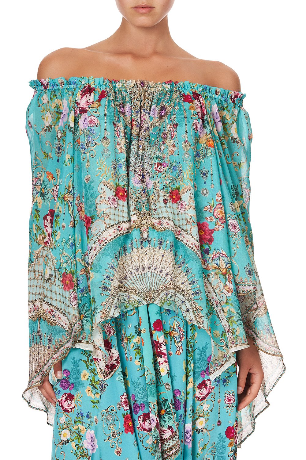 HANDKERCHIEF HEM BLOUSE A SONNET FOR SATINE