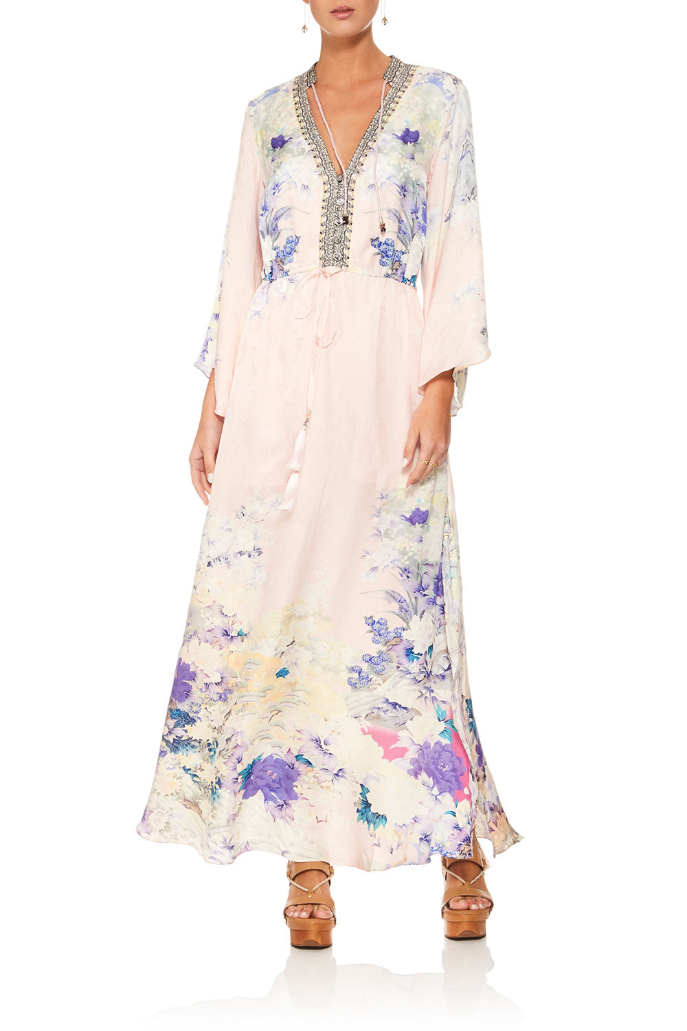 CAMILLA HARAJUKU HEIRESS DRAWSTRING BUTTON UP DRESS