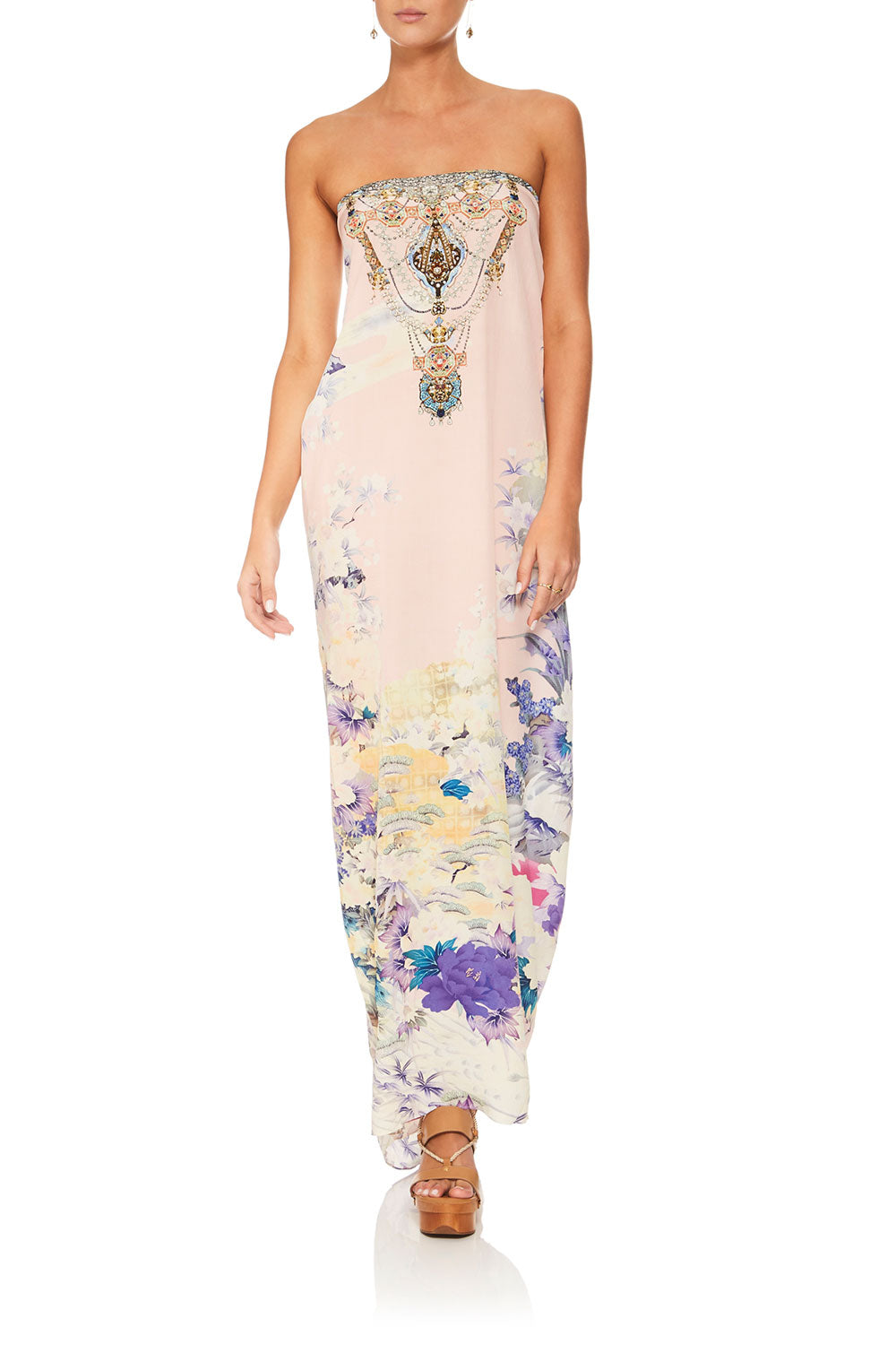 CAMILLA HARAJUKU HEIRESS ROUND NECK KAFTAN