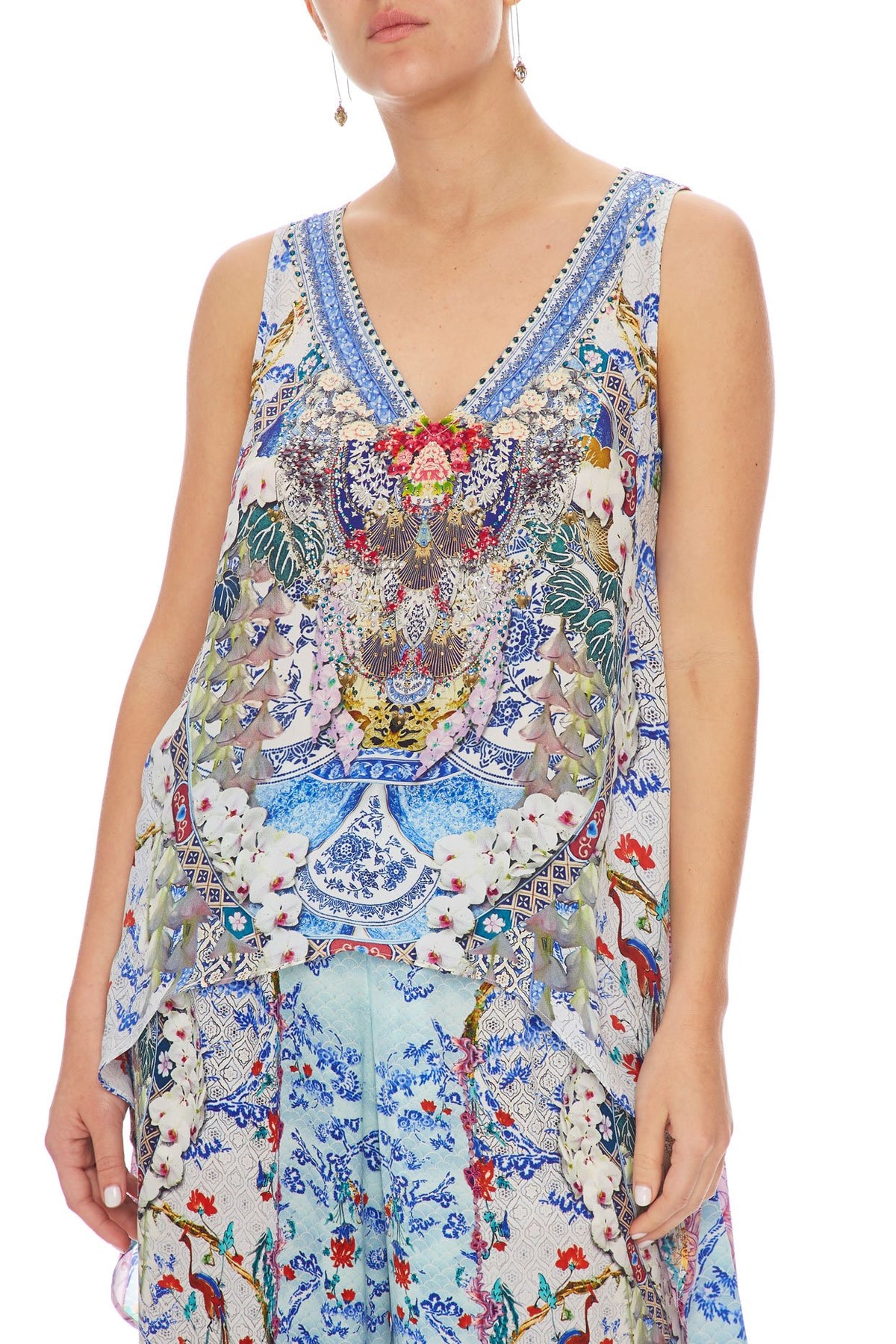 CAMILLA HIGH LOW CROSS BACK TOP GEISHA GATEWAYS