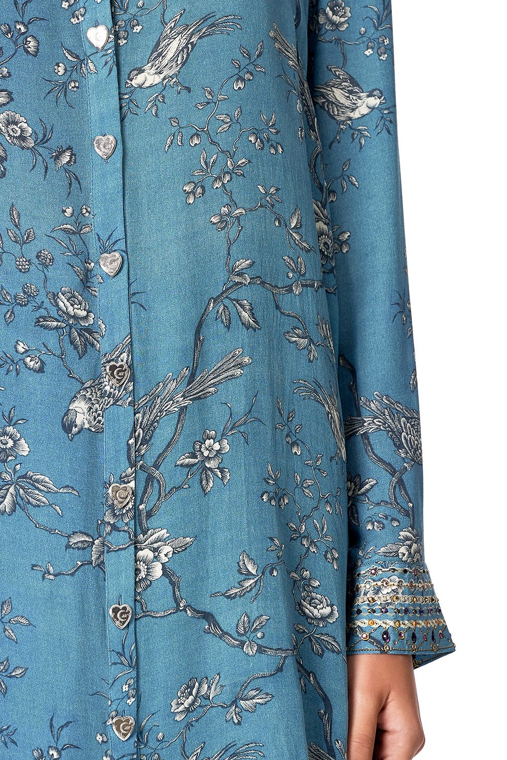 LONG LINE SHIRT WITH BUTTONS SOUTHERN BELLE