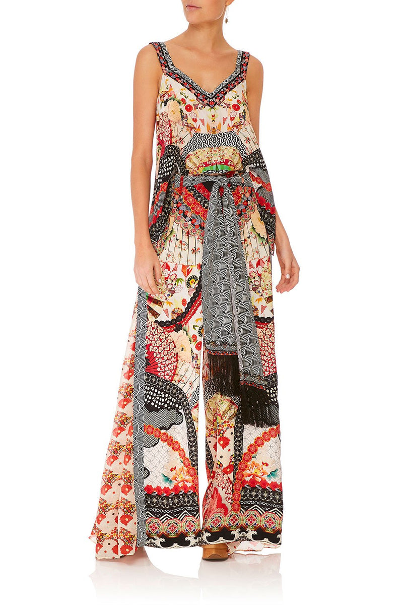 HIGH WAISTED TROUSER W/GODET QUEEN OF KINGS main image 0