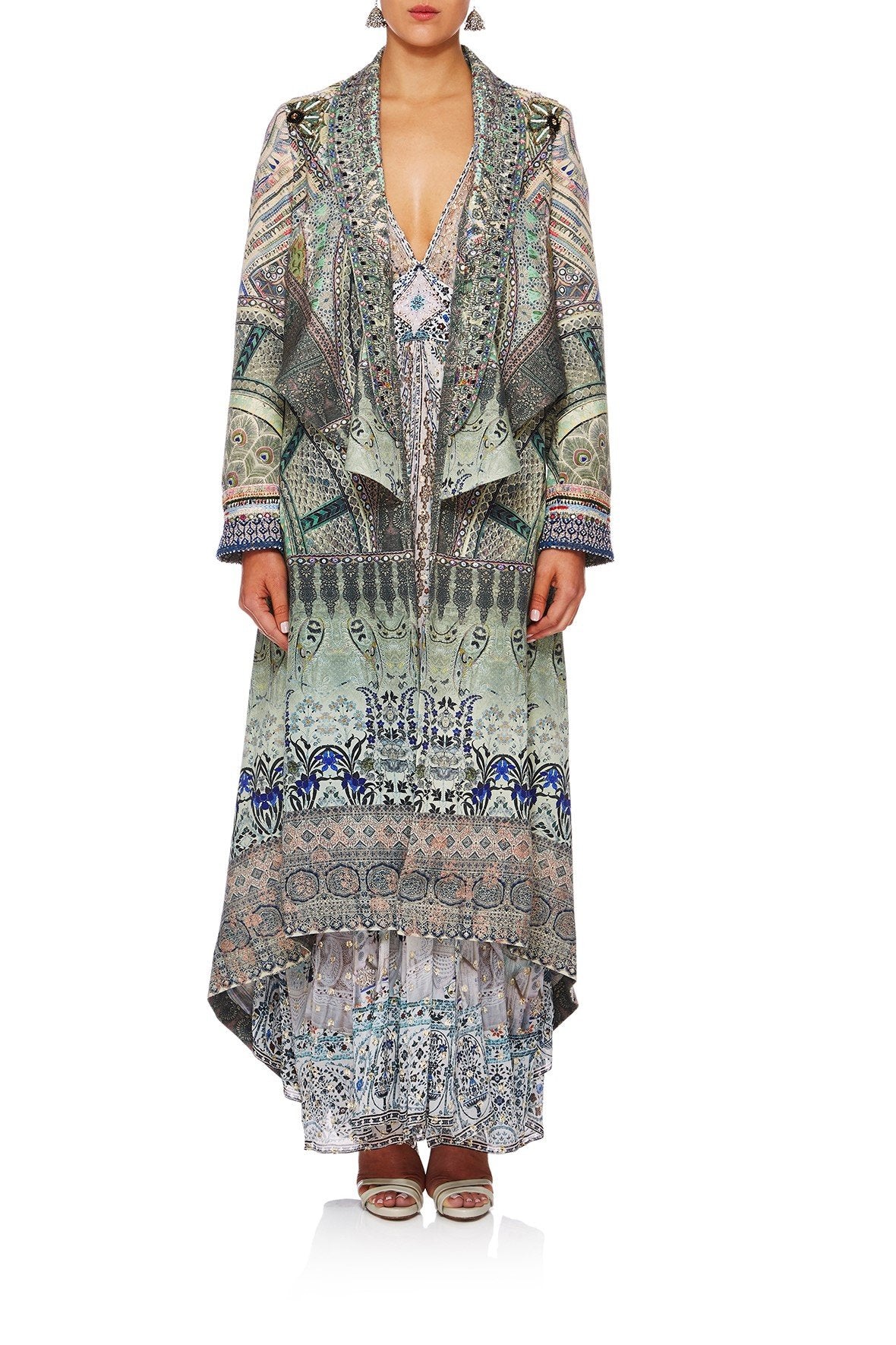 MAMAS HOME JACKET W WATERFALL LAPEL