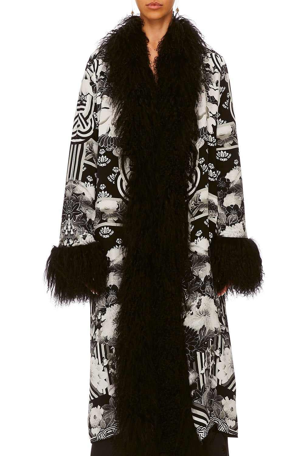 CAMILLA KISSING THE SUN JACQUARD LAYERING PIECE W TIE