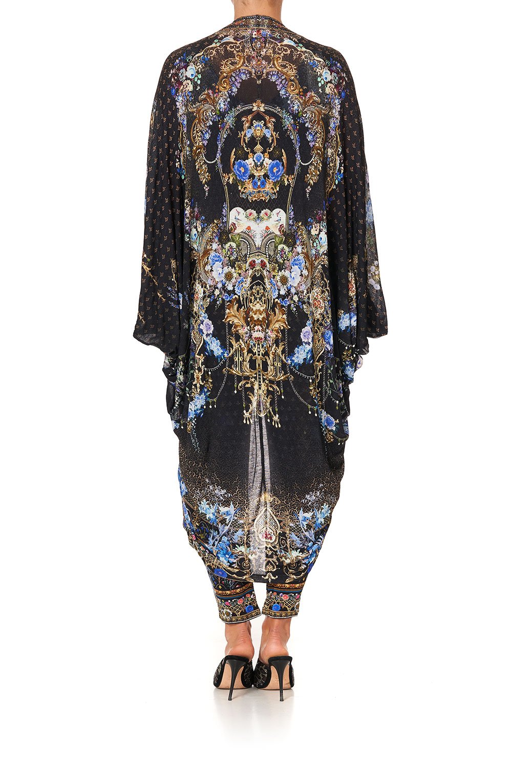 JERSEY BACK PANEL WITH SILK FRONT LONG LINE GATHERED LAYER PALACE PLAYHOUSE