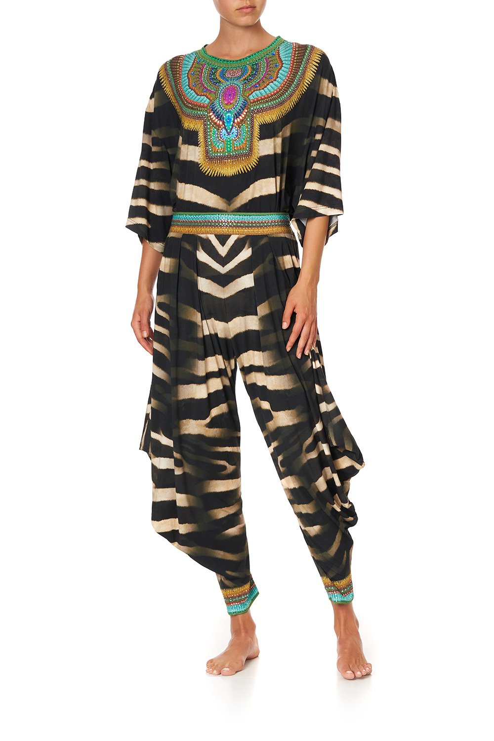 JERSEY DRAPE PANT WITH POCKET BAKORA