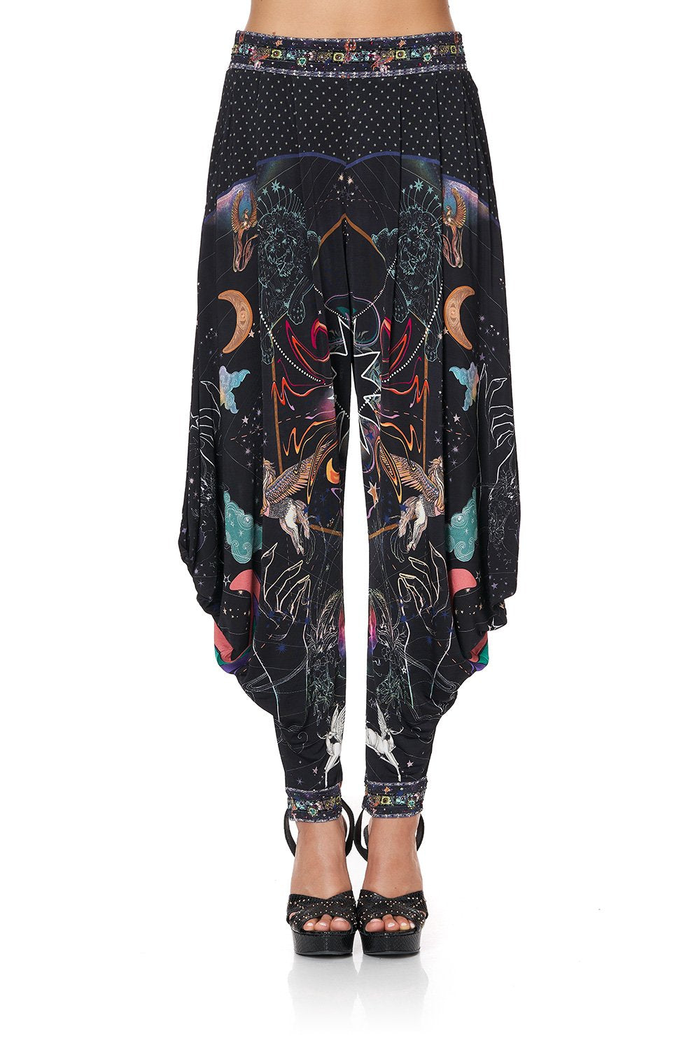 JERSEY DRAPE PANT WITH POCKET MIDNIGHT MOON HOUSE