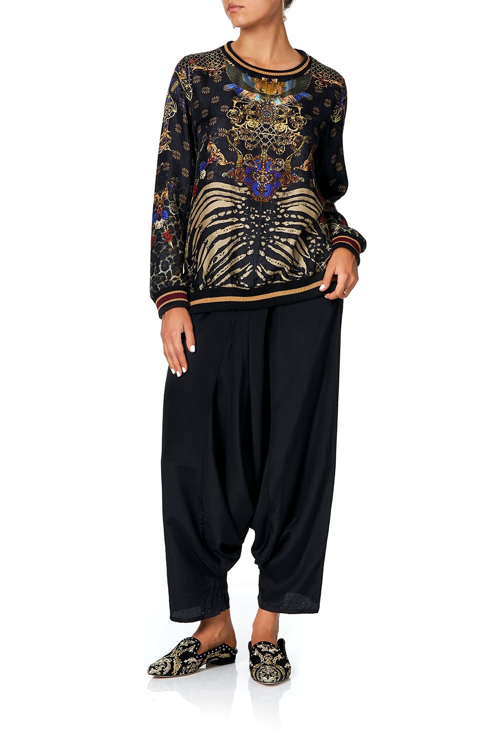 WOVEN ROUND NECK SWEATER THE NIGHT WE MET