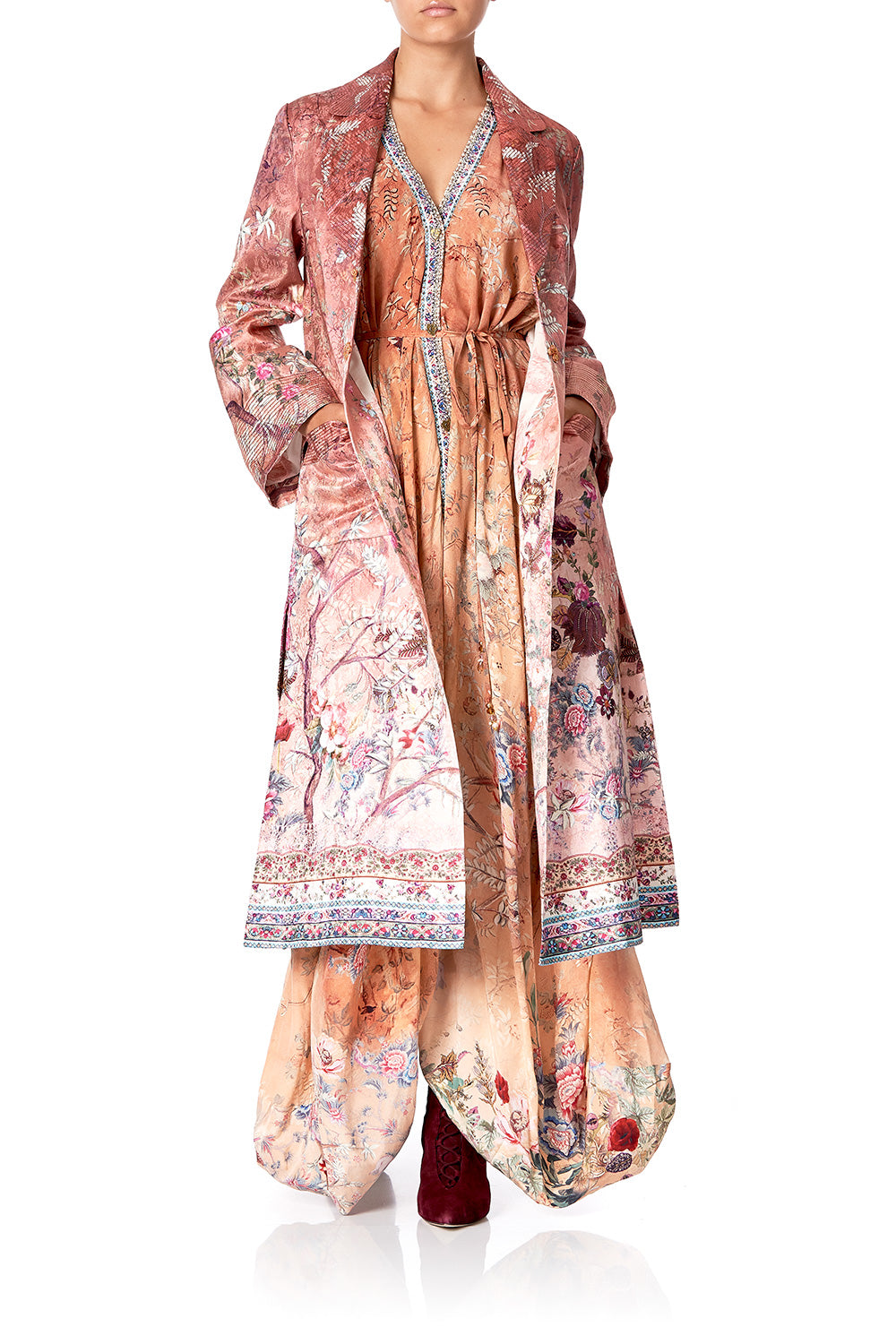 COAT WITH SHORT STITCH COLLAR ALL MY AVIGNON