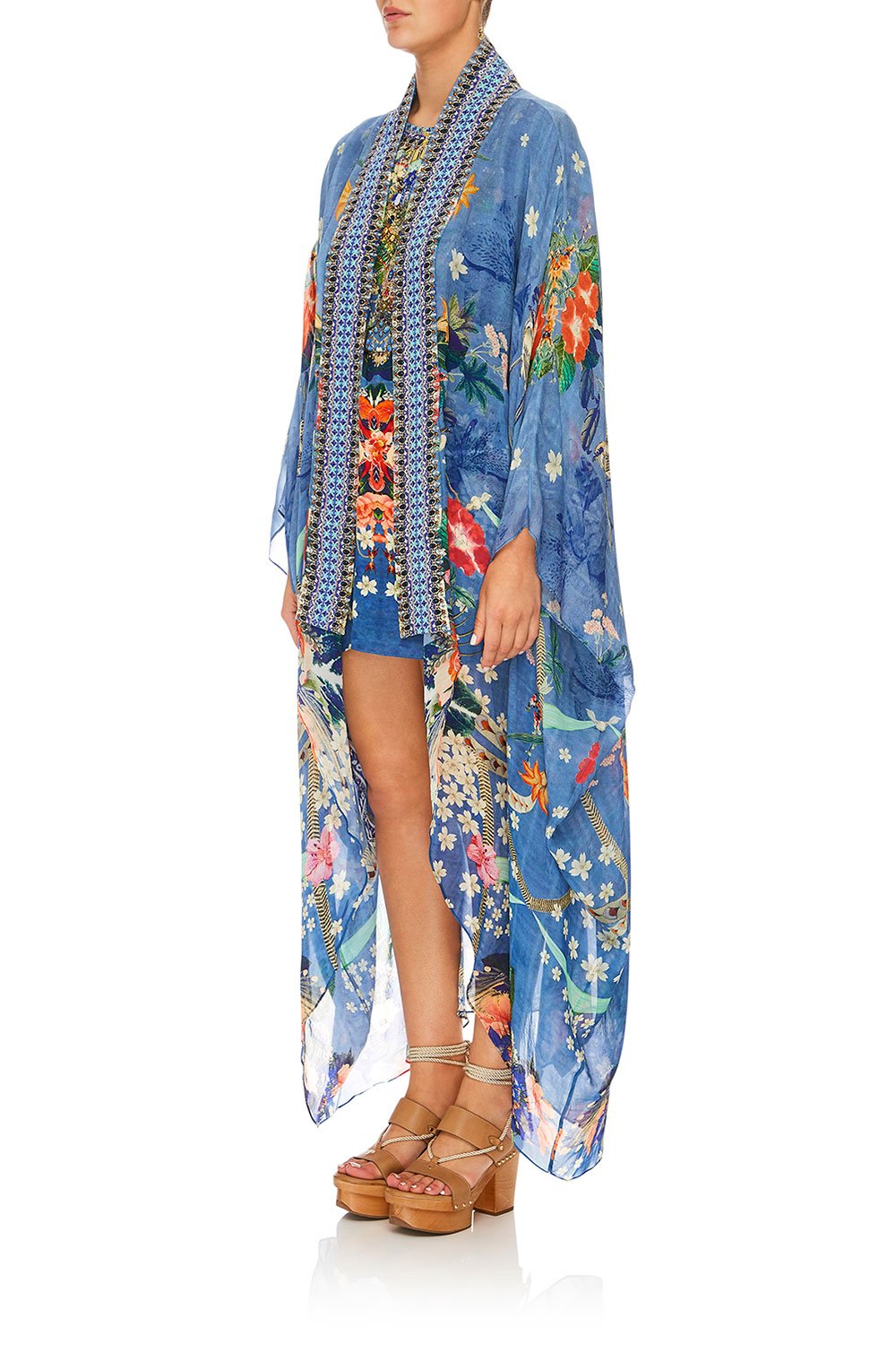 CAMILLA FARAWAY FLORALS KAFTAN LAYER