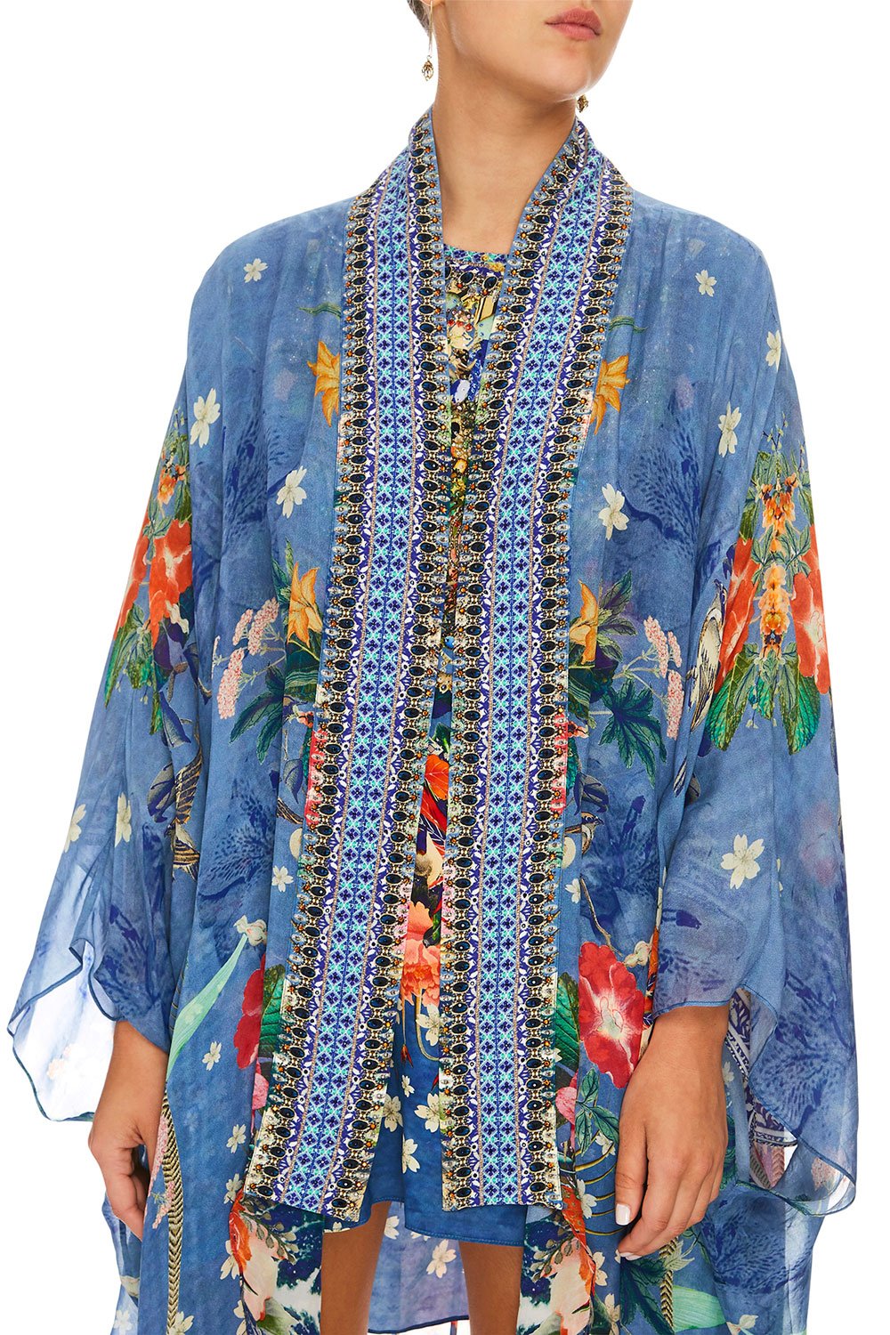 CAMILLA FARAWAY FLORALS KAFTAN LAYER