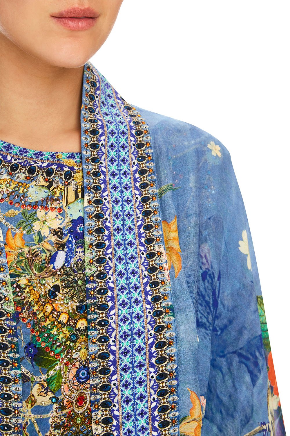 CAMILLA FARAWAY FLORALS KAFTAN LAYER