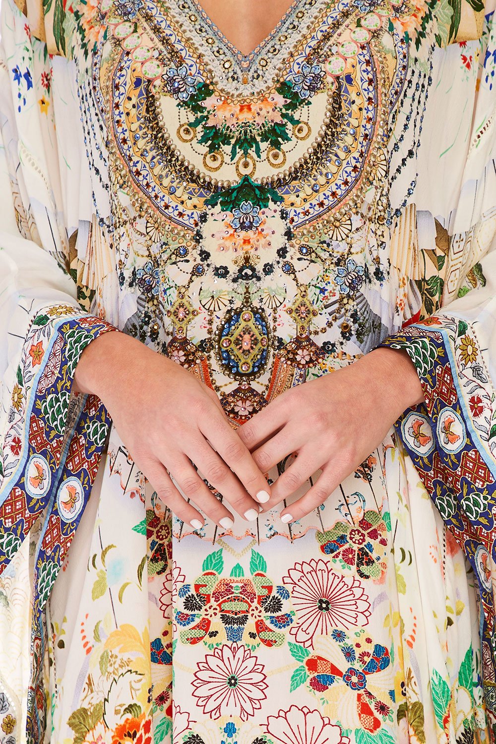 CAMILLA TIME AFTER TIME KAFTAN W SHEER SLEEVE