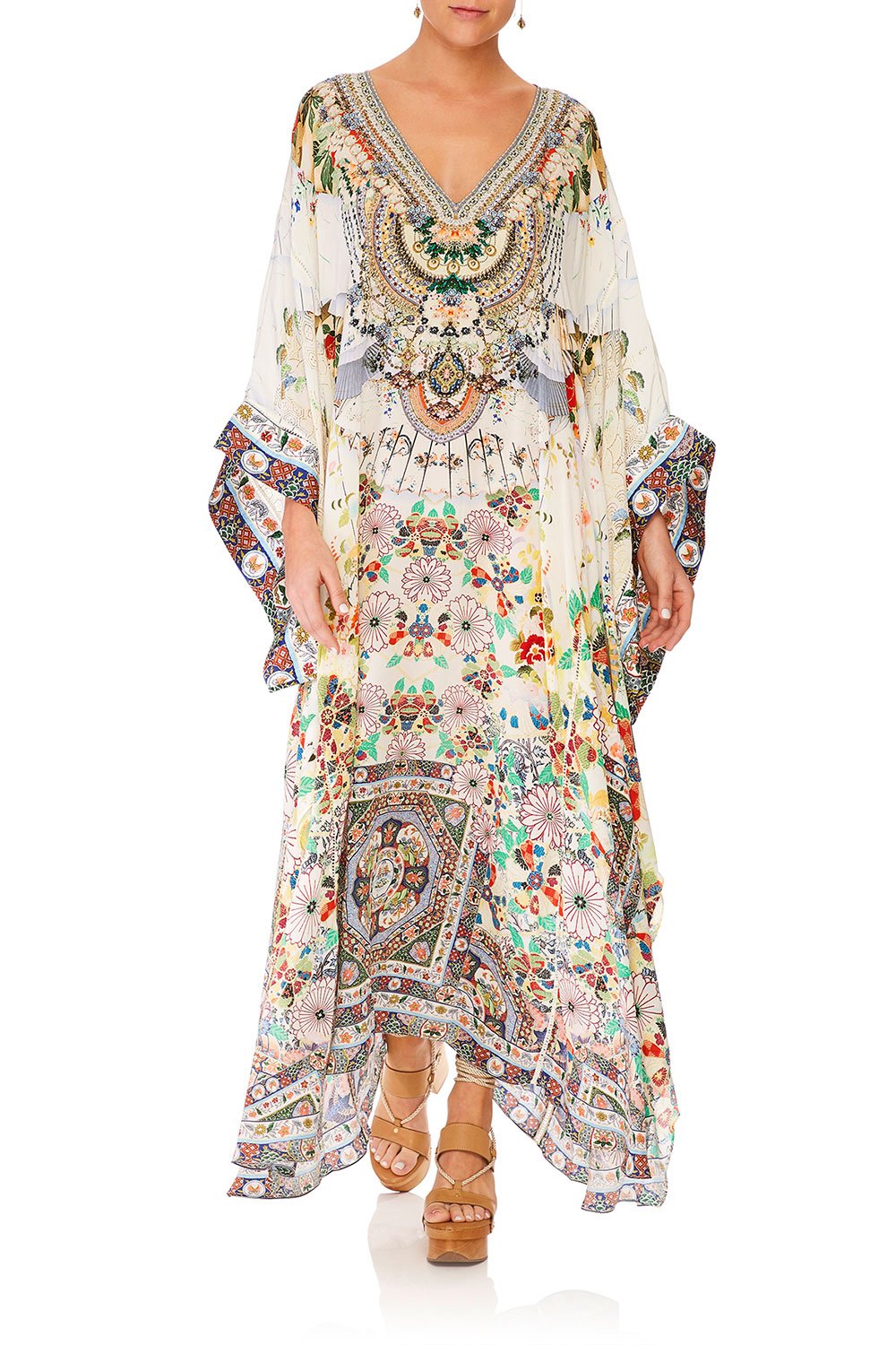 CAMILLA TIME AFTER TIME KAFTAN W SHEER SLEEVE