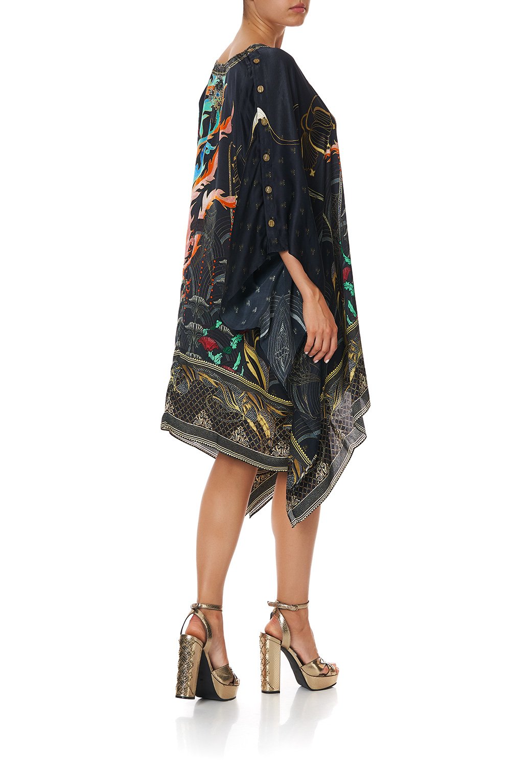 KAFTAN WITH BUTTON UP SLEEVES WISE WINGS