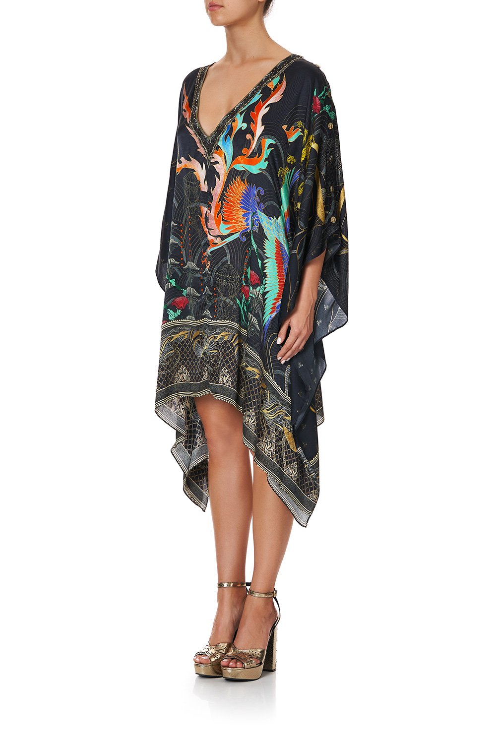 KAFTAN WITH BUTTON UP SLEEVES WISE WINGS