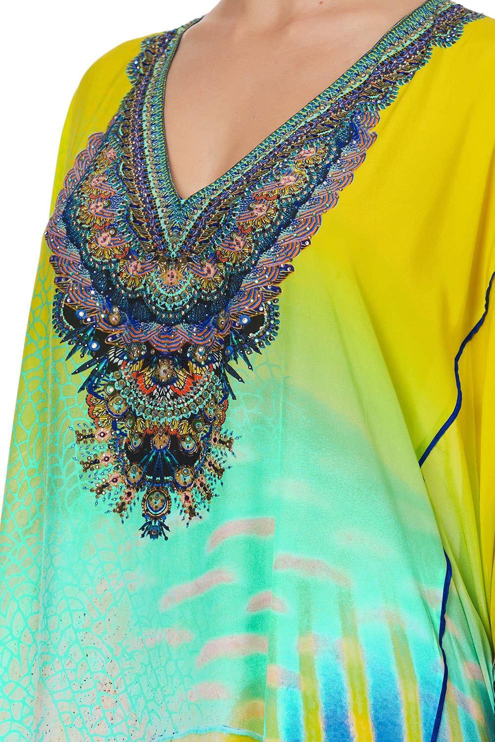 KAFTAN WITH SHEER SLEEVE SOUTHERN MERMAID