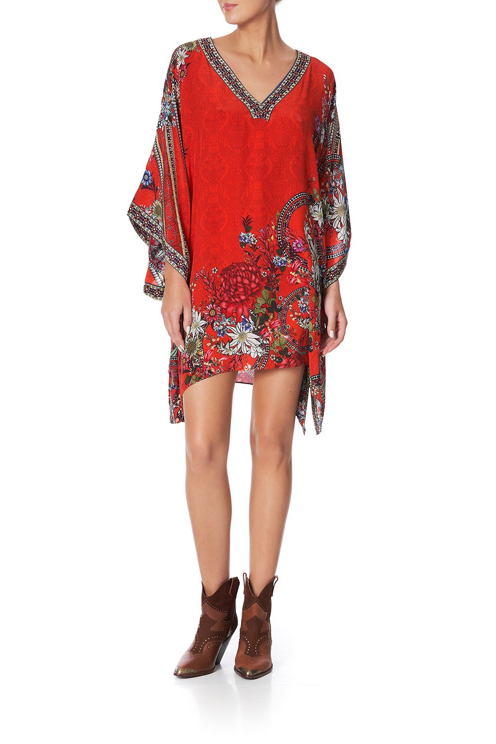 KAFTAN WITH SIDE WRAP WONDERING WARATAH