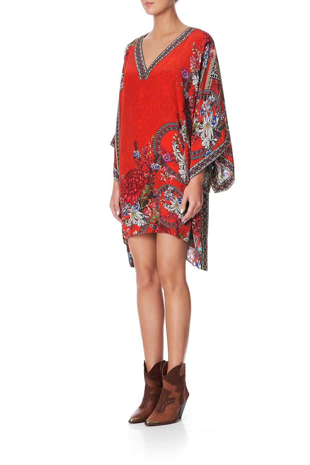 KAFTAN WITH SIDE WRAP WONDERING WARATAH