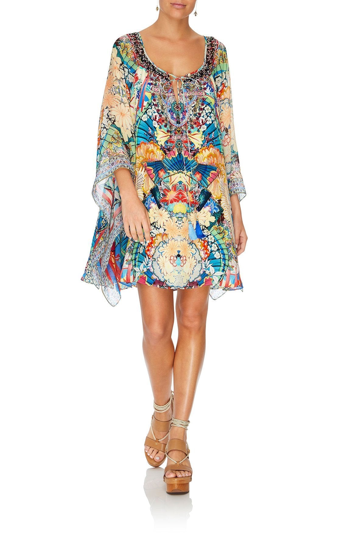 KAFTAN WITH TIE FRONT DETAIL MISO IN LOVE