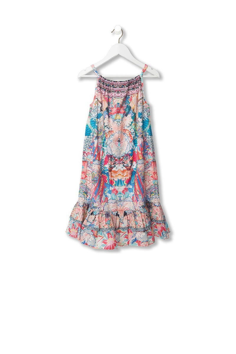 KIDS FRILL HEM DRESS 12-14 UNDER SCARAB SKIES main image 1