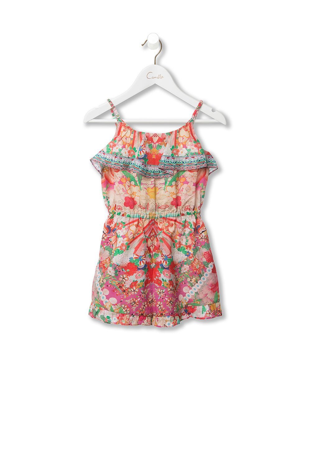 KIDS' PLAYSUIT WITH FRILL KIMONO KISSES
