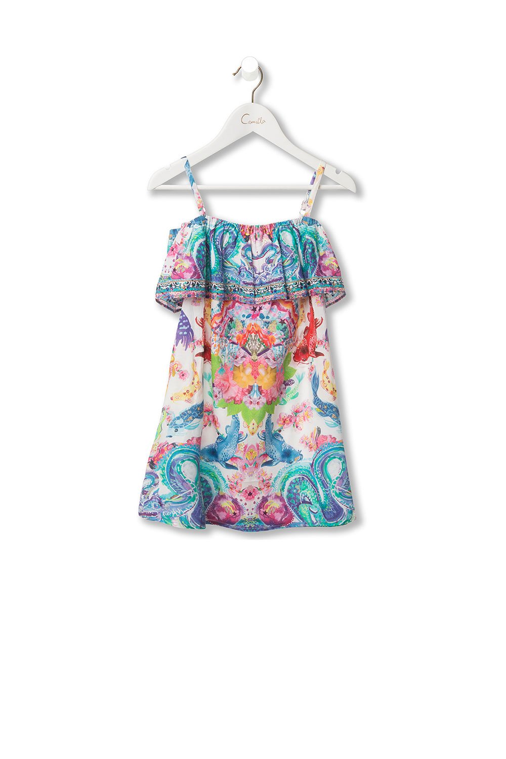 KIDS' RUFFLE DRESS DRAGON DIVINITY