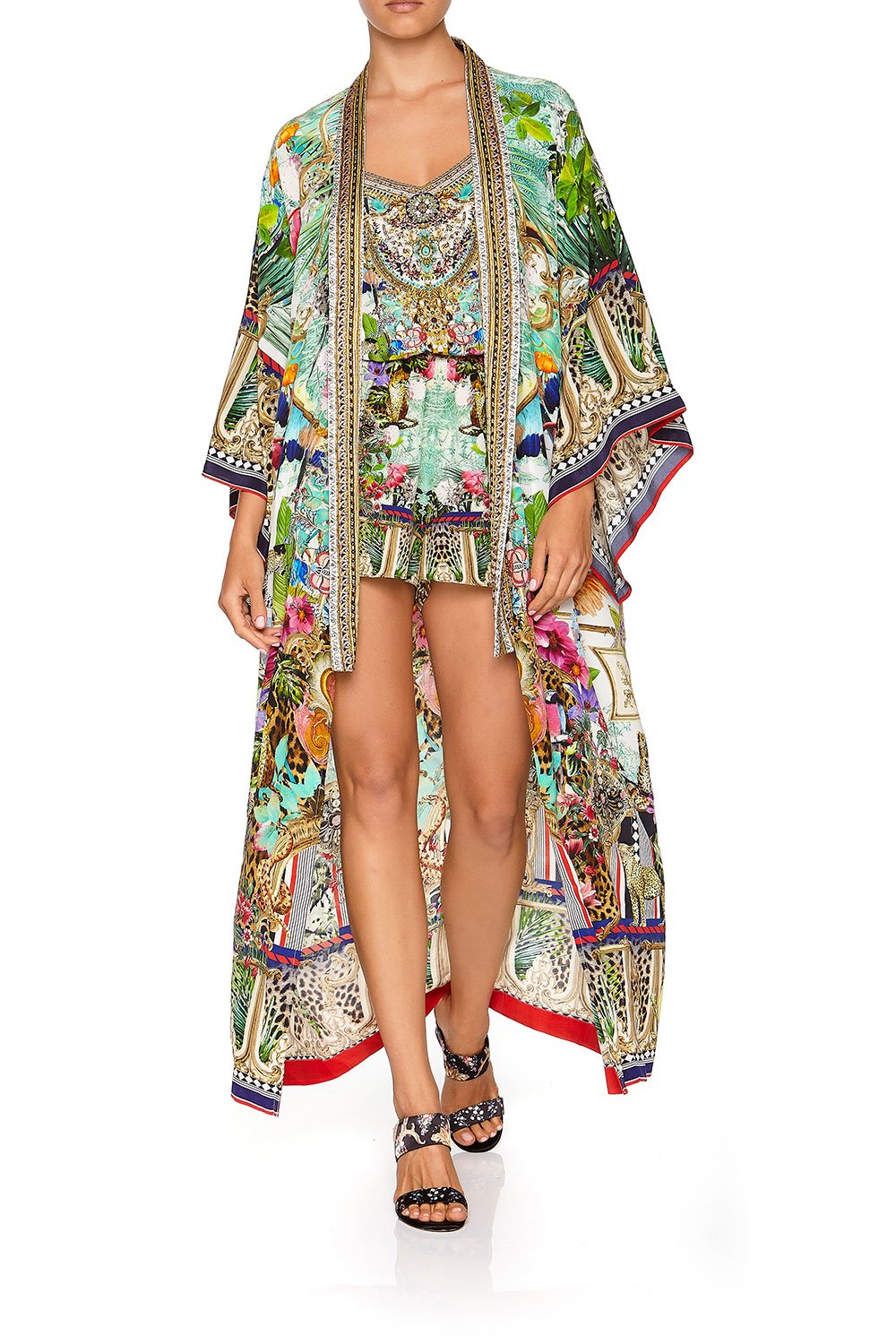 CAMILLA KIMONO COAT CHAMPAGNE COAST