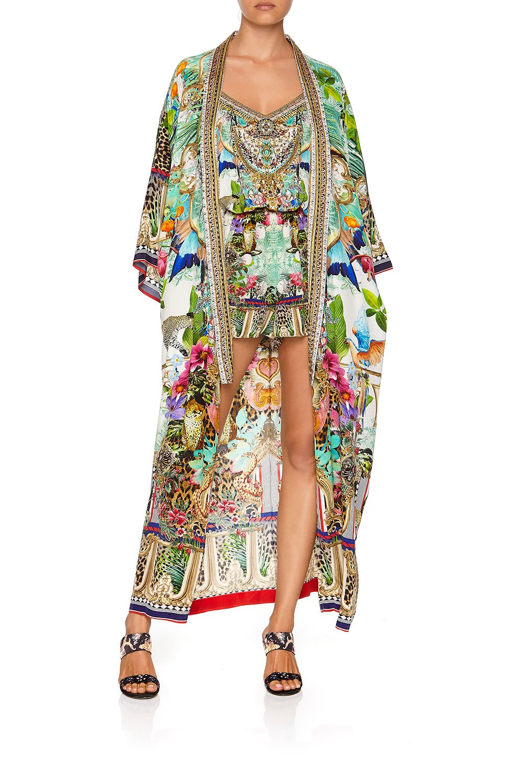 CAMILLA KIMONO COAT CHAMPAGNE COAST