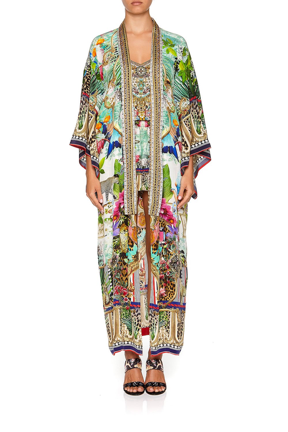 CAMILLA KIMONO COAT CHAMPAGNE COAST