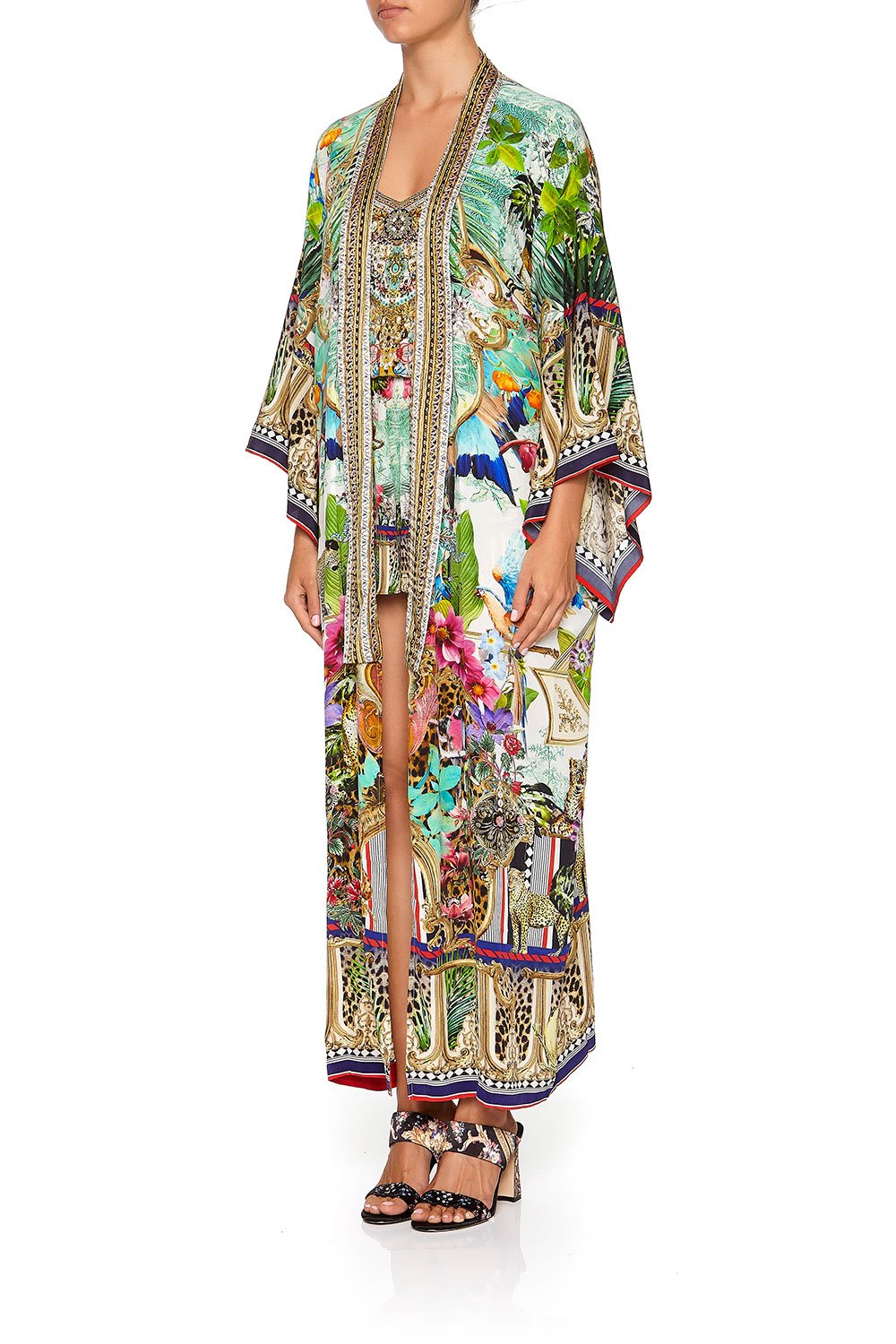 CAMILLA KIMONO COAT CHAMPAGNE COAST