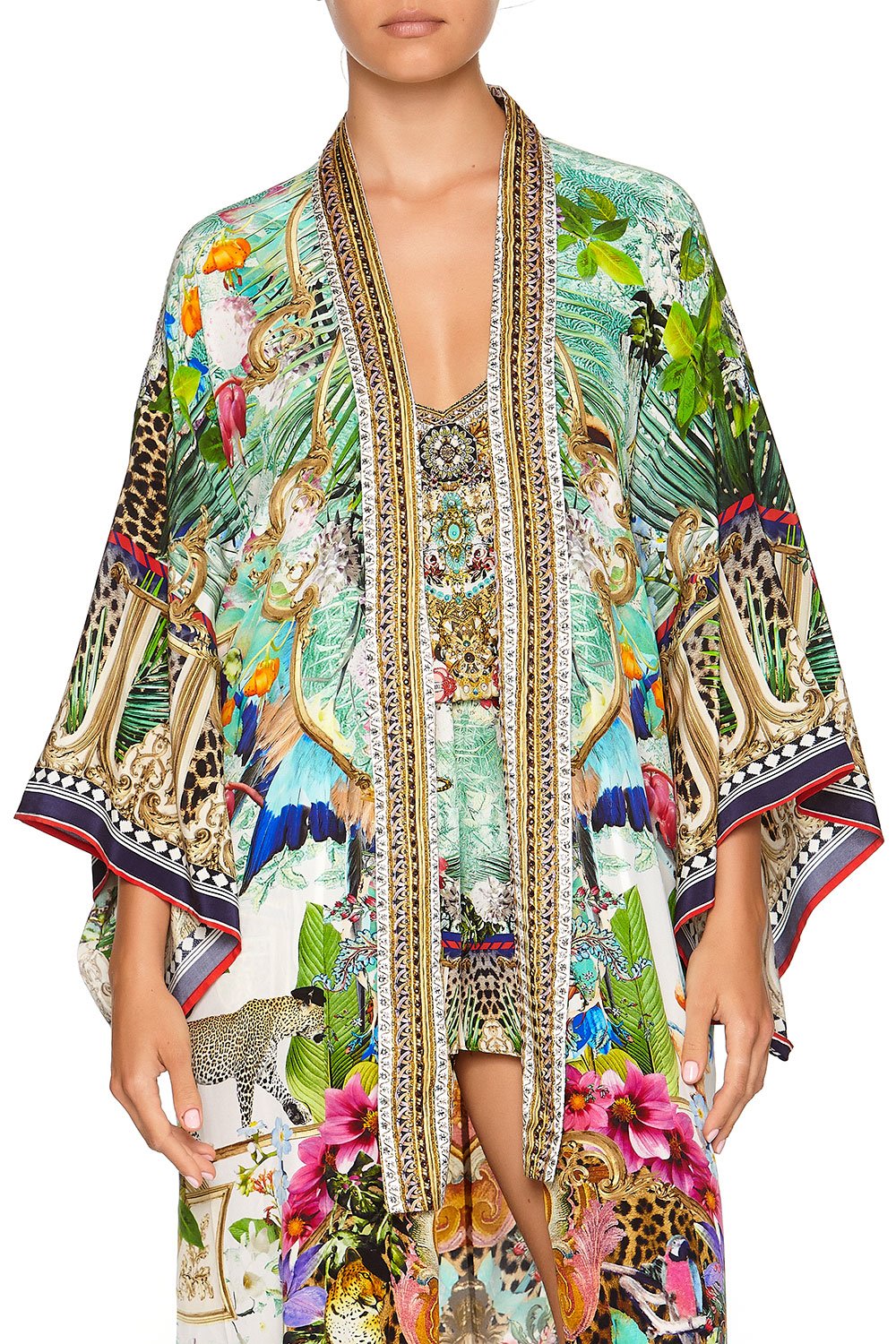 CAMILLA KIMONO COAT CHAMPAGNE COAST
