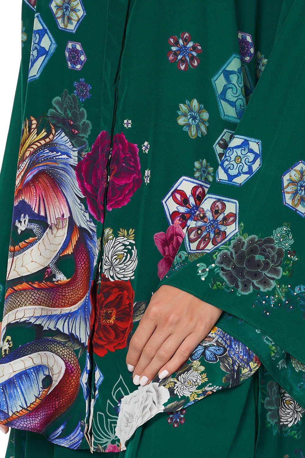KIMONO SLEEVE BLOUSE EMERALD'S ORBIT