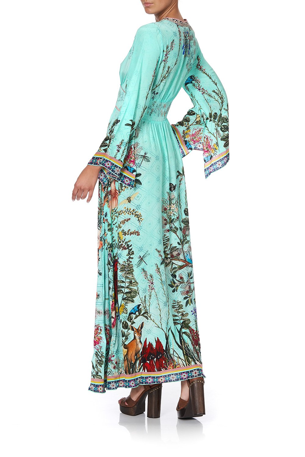 KIMONO SLEEVE DRESS WITH SHIRRING DETAIL MILLAS BACKYARD