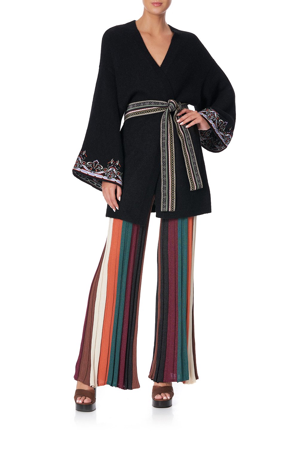 KIMONO SLEEVE WRAP KNIT BOTANICAL CHRONICLES