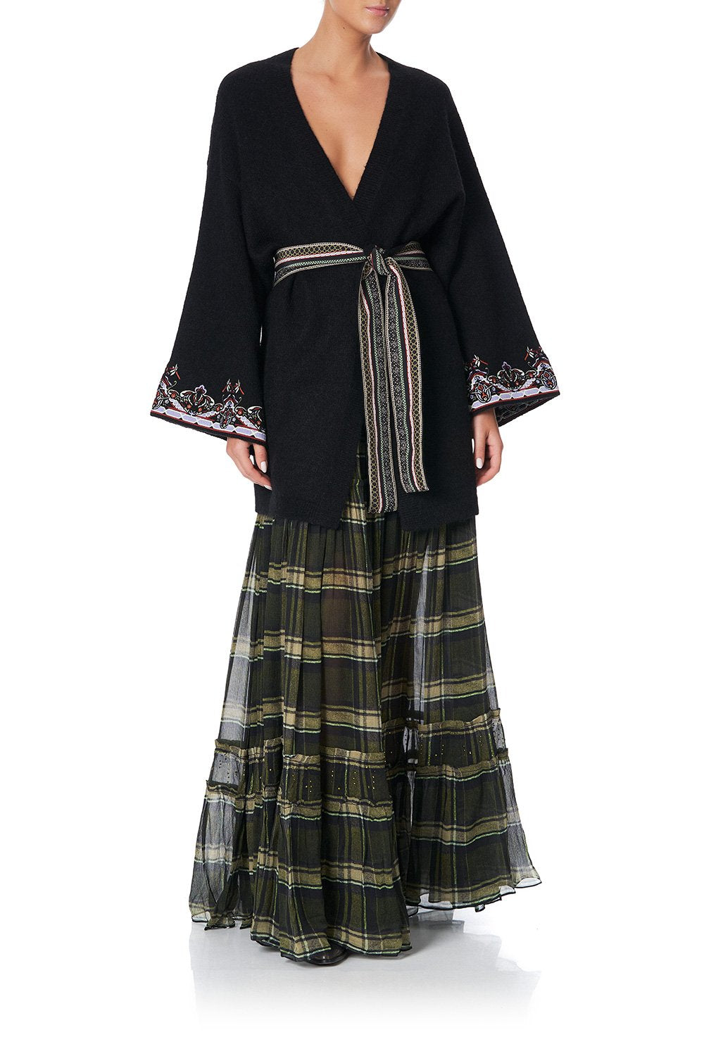 KIMONO SLEEVE WRAP KNIT BOTANICAL CHRONICLES