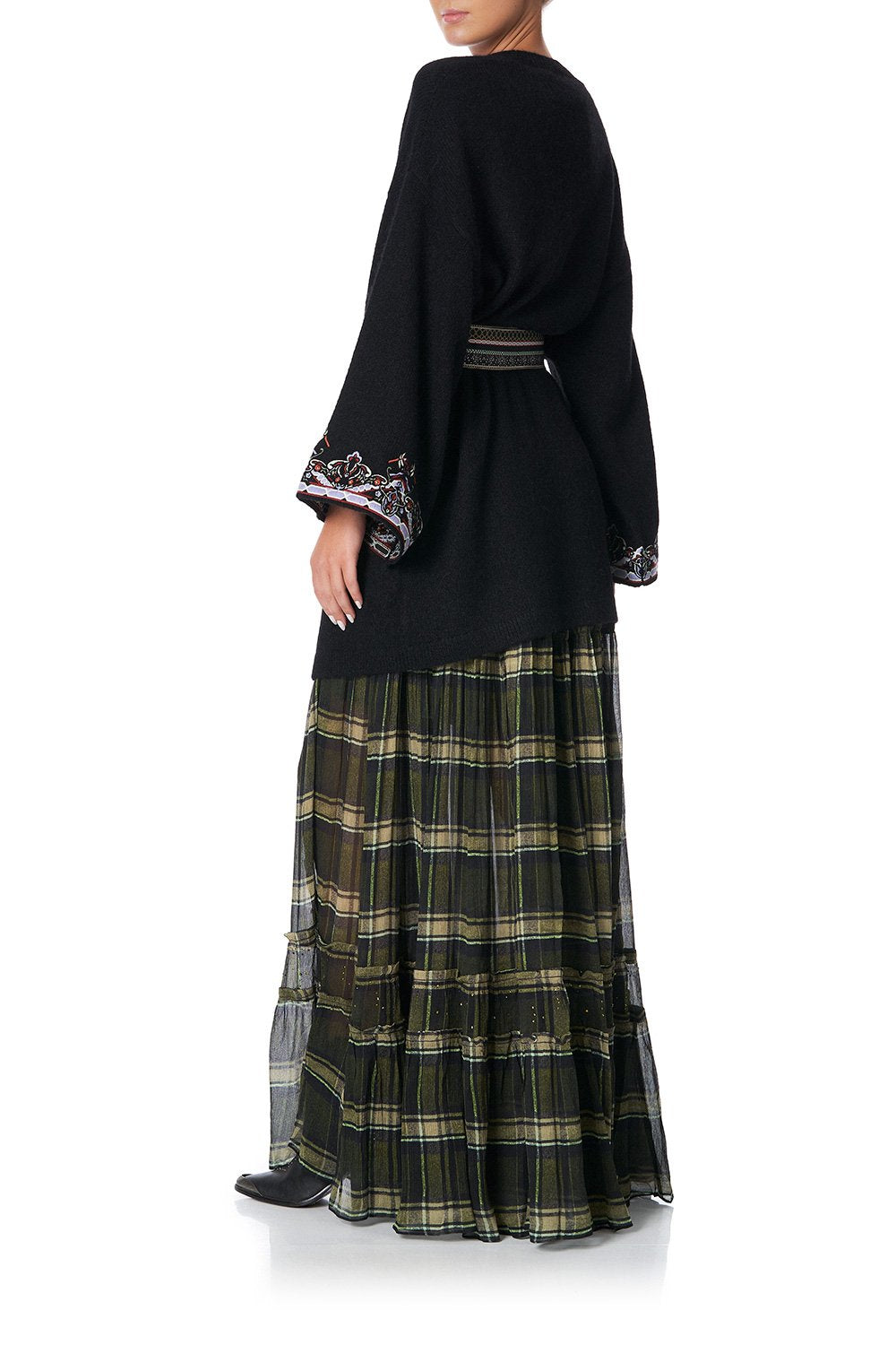 KIMONO SLEEVE WRAP KNIT BOTANICAL CHRONICLES