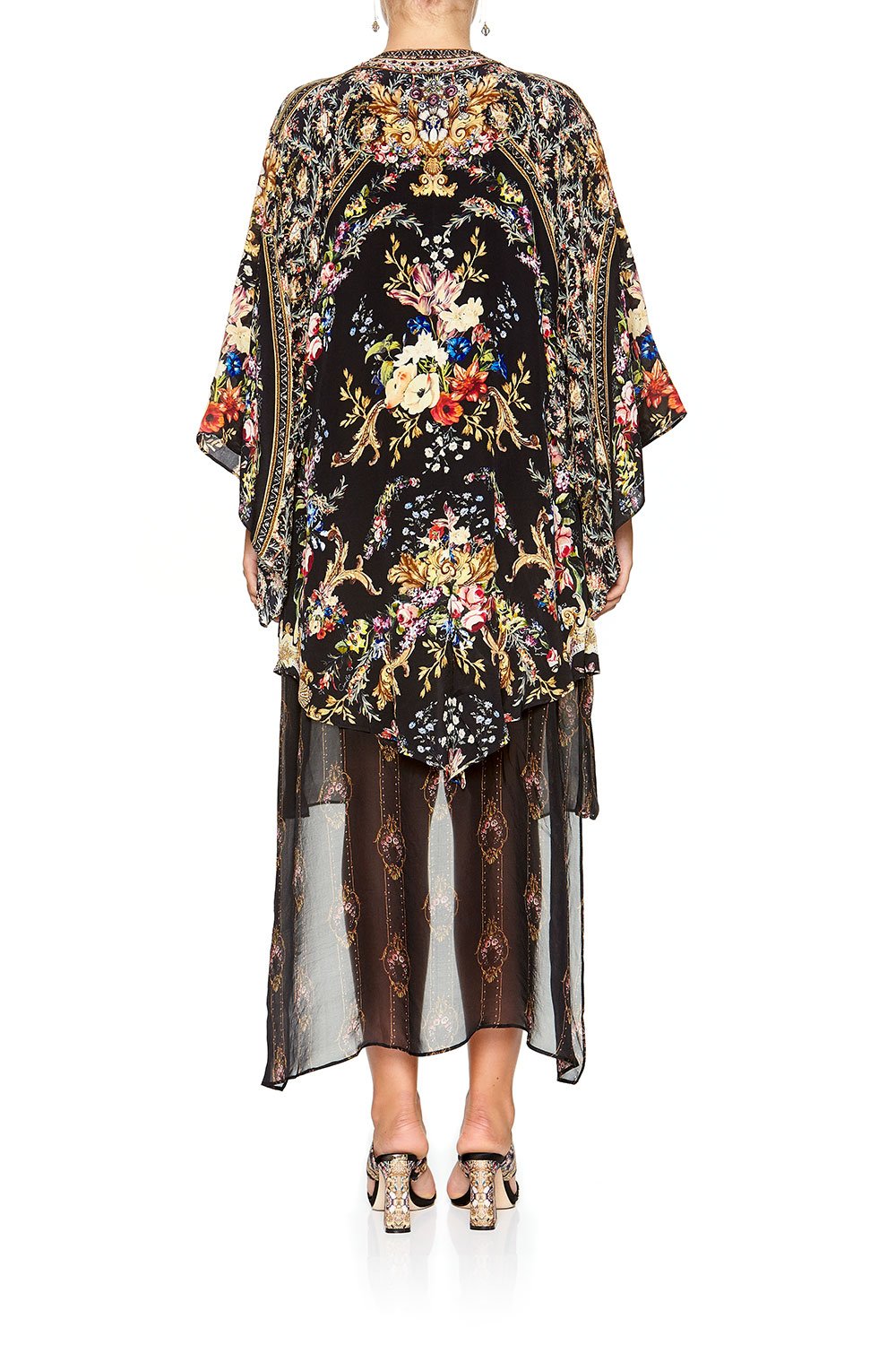 KIMONO WITH LONG UNDERLAY FRIEND IN FLORA