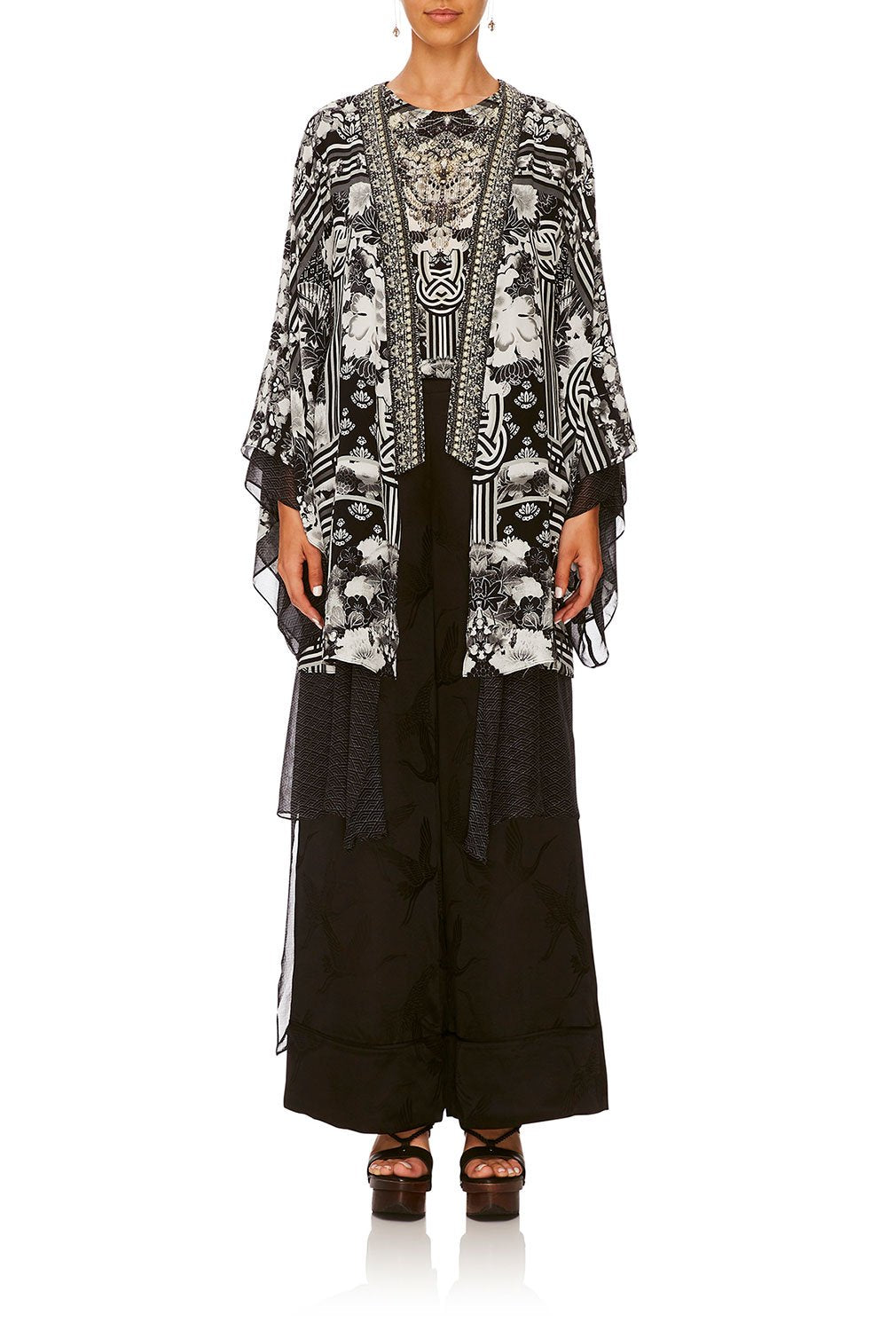 CAMILLA WILD MOONCHILD KIMONO W LONG UNDERLAY