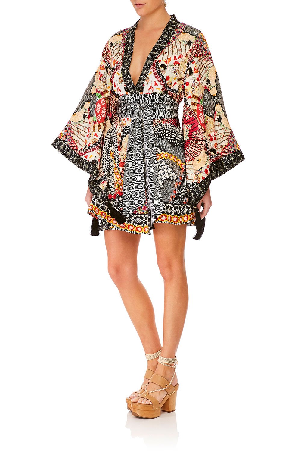 CAMILLA VINTAGE VIXEN KIMONO WRAP DRESS W OBI