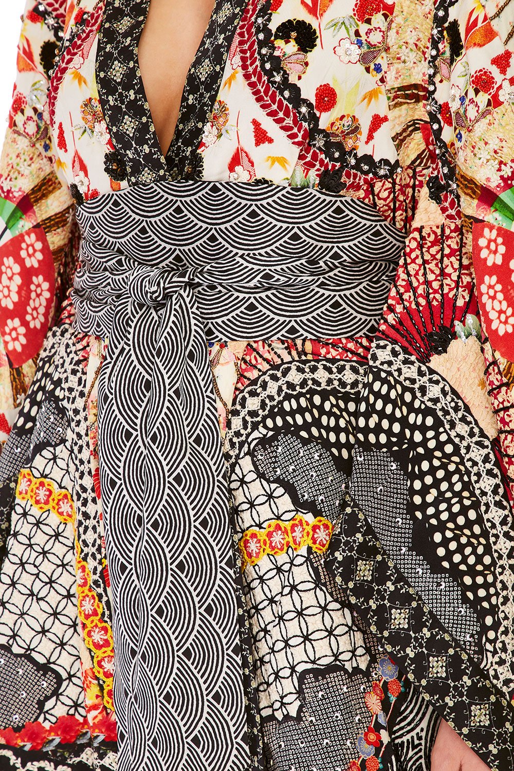 CAMILLA VINTAGE VIXEN KIMONO WRAP DRESS W OBI