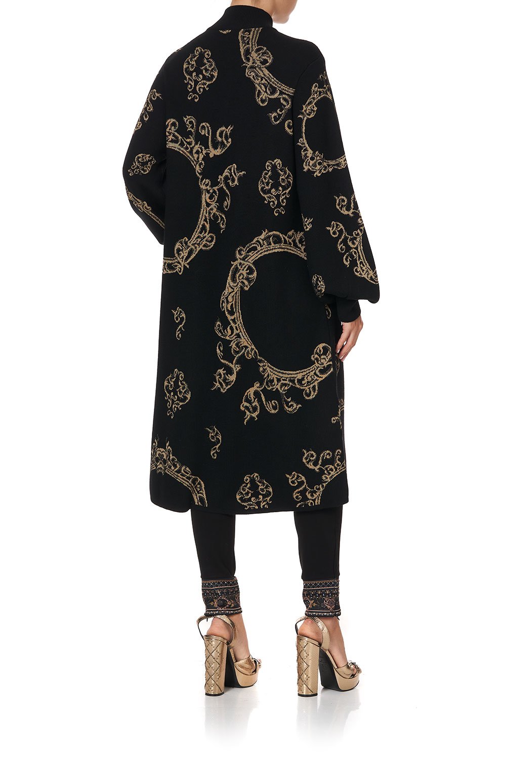 KNIT A-LINE COAT MIRROR MIRROR