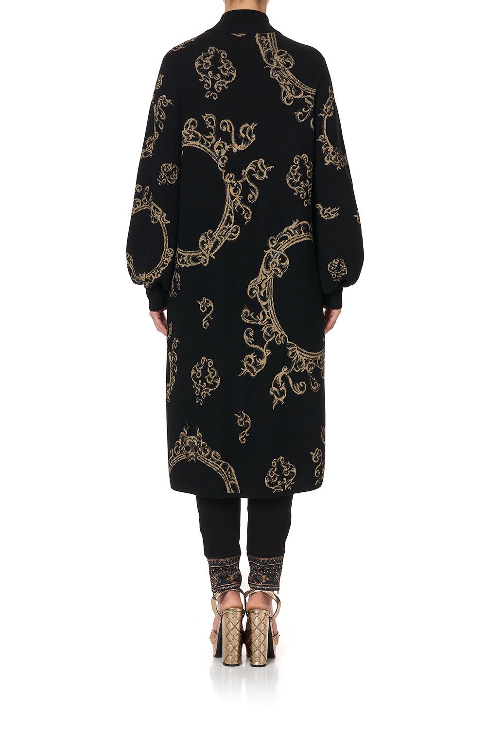 KNIT A-LINE COAT MIRROR MIRROR